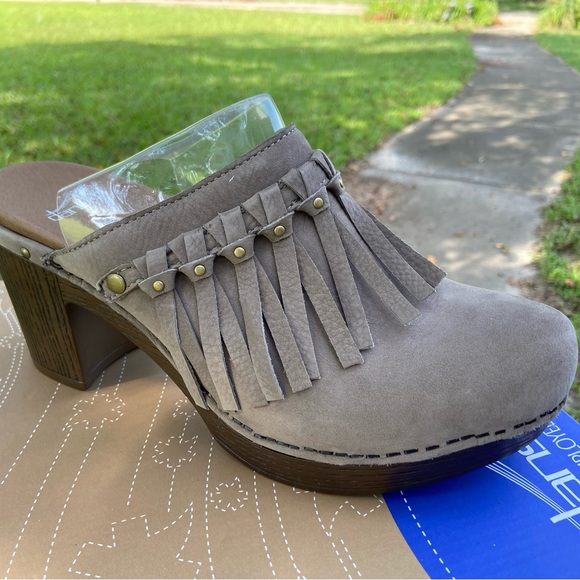 taupe milled nubuck dansko